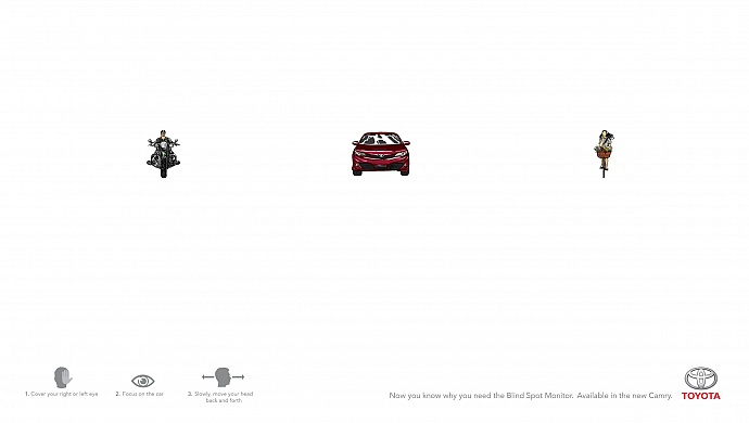 Toyota Camry: Blind spot