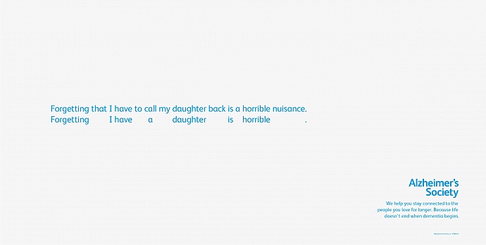 Alzheimer's Society: Daughter