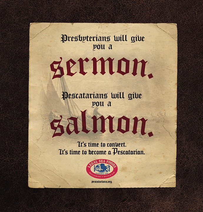 Legal Sea Foods: Pescatarianism, 3