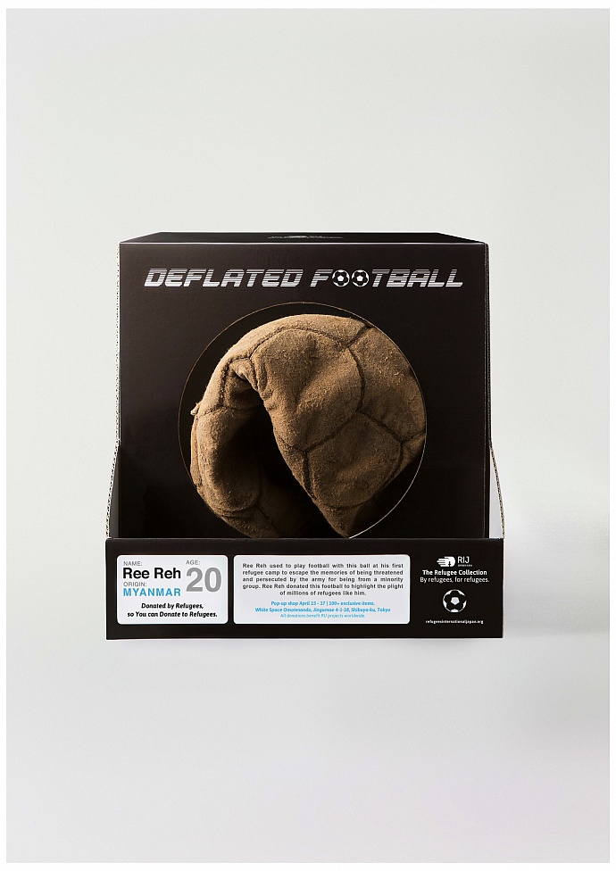 Refugees International Japan: Deflated football