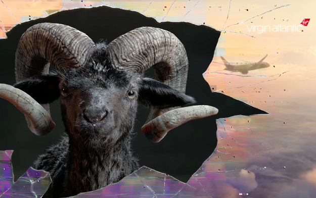 Volkswagen's "self-confident" ram to invade Admiral and Virgin Atlantic ads in a first-of-its-kind media campaign