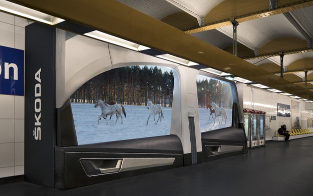 Skoda France and Its Agencies Rosapark And Remind-PHD Help Parisians Escape The Daily Grind with "Station with a View"
