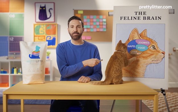 Pretty Litter Founder Explores the Mind of Cats in Humorous Brand Campaign