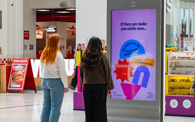 Department for Education Bring Early Years Careers to Life with DOOH "Play Stations"